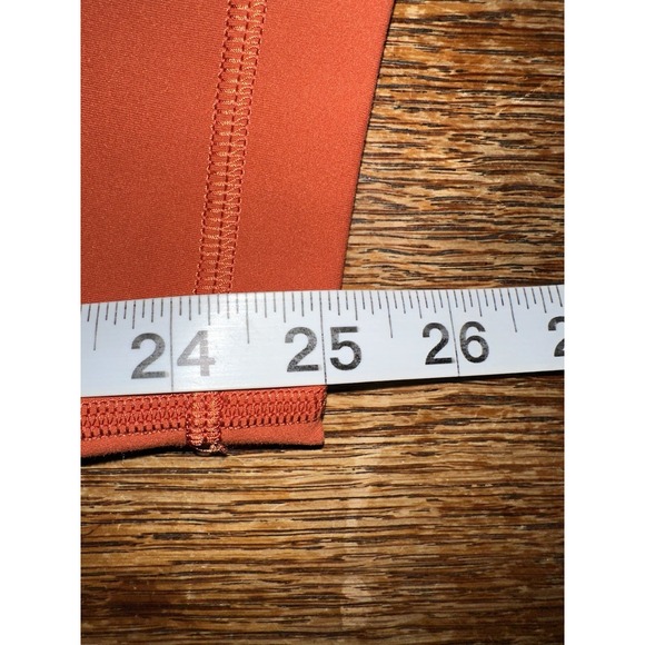 Lululemon Pants Womens 12 Orange Wunder Train HR Tight 26" Everlux LW5CQDS - Picture 7 of 7
